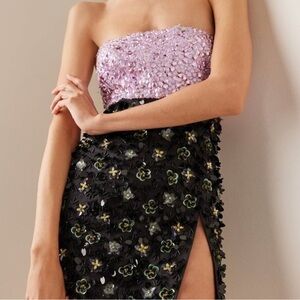 NWT DES PHEMMES sequin-embellished sequin mini dress